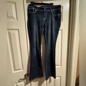 Apt. 9 Dark Blue Flare Jeans